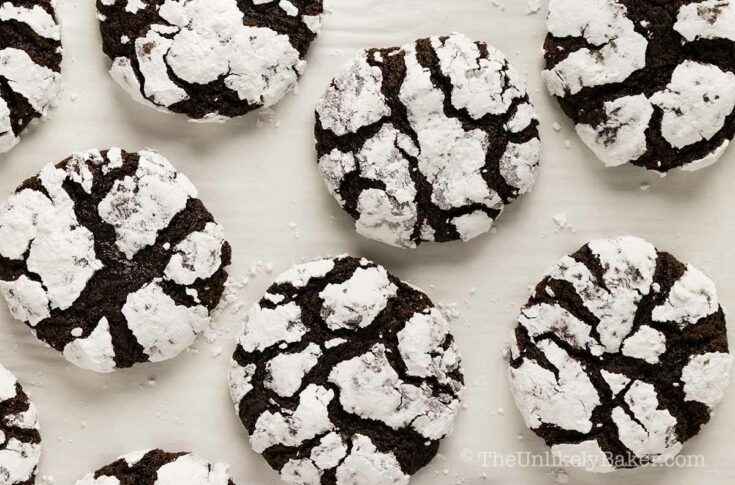 Chocolate Crinkles Easy Recipe - The Unlikely Baker®