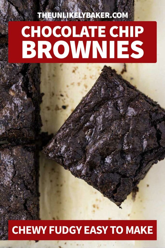 Chocolate Brownies with Walnuts and Chocolate Chips