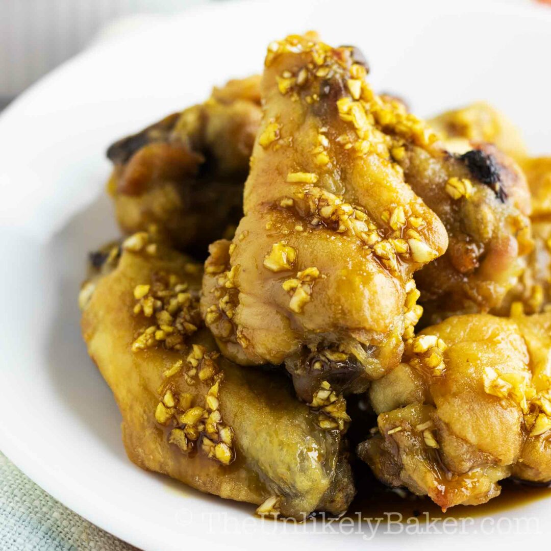 Crispy Baked Asian Chicken Wings (No Baking Powder) The Unlikely Baker®