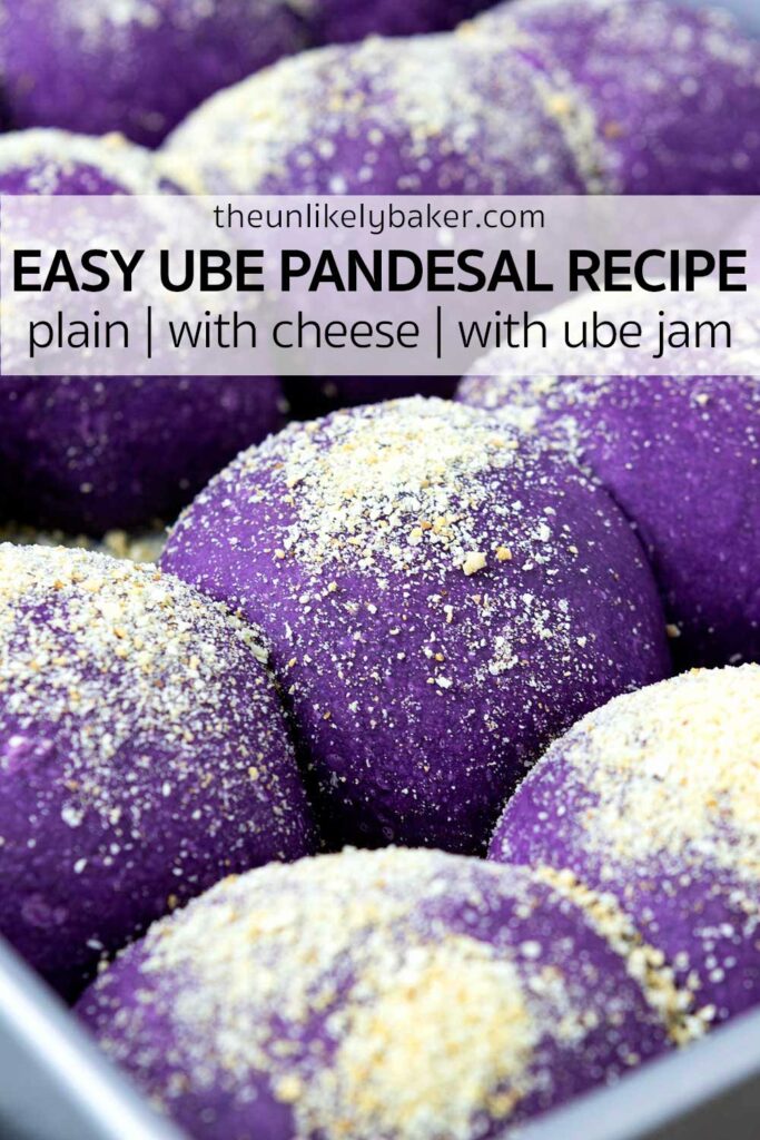 Pin for How to Make Ube Pandesal (Plain, Cheese, Ube Jam).
