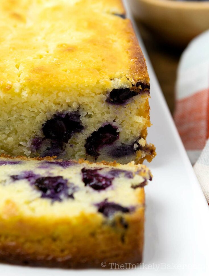 Lemon Blueberry Ricotta Cake