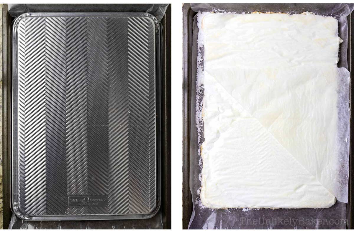 Photo collage - how to flip meringue for braso.