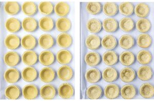 Photo collage - frozen tarts shells.