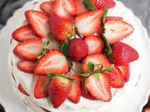 Image for Fresh Strawberry Meringue Cake