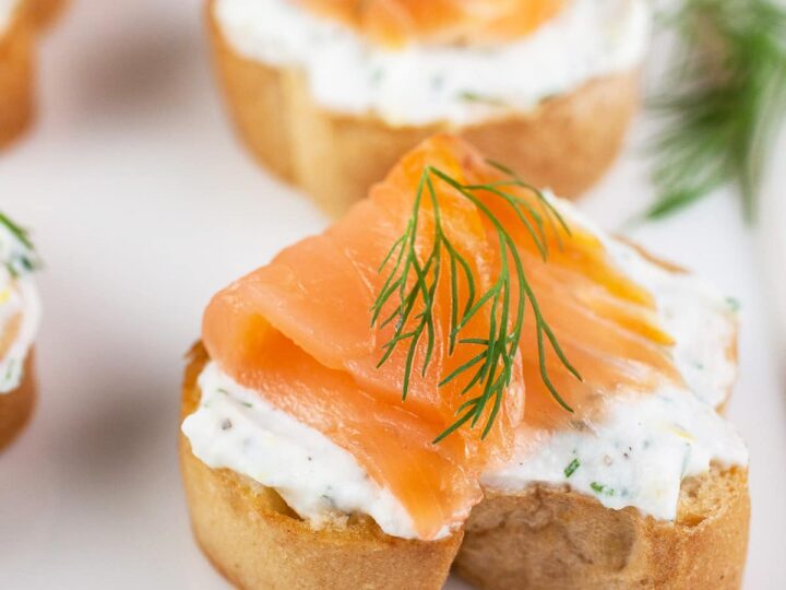 Image for Smoked Salmon Crostini with Dill Ricotta Recipe