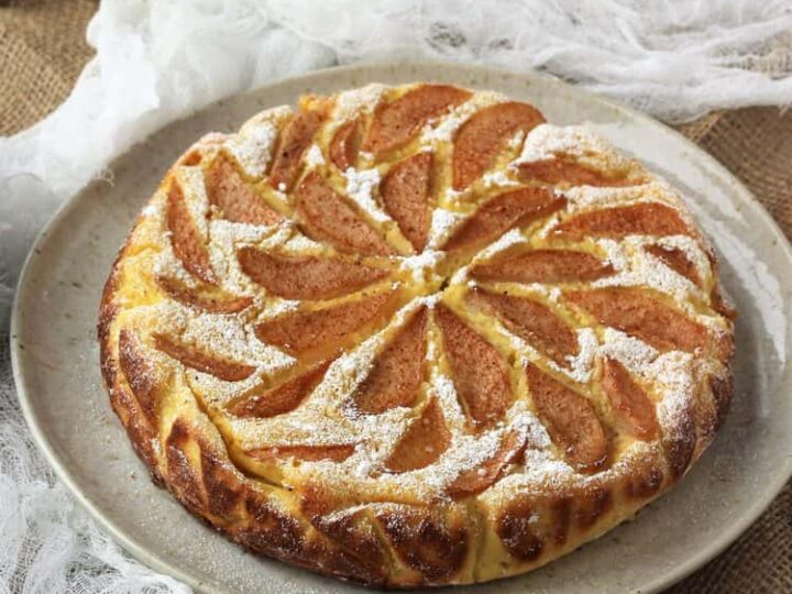 Image for No Crust Italian Pear and Ricotta Cheesecake