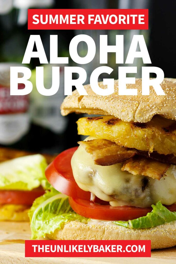 Pin for Aloha Burgers.