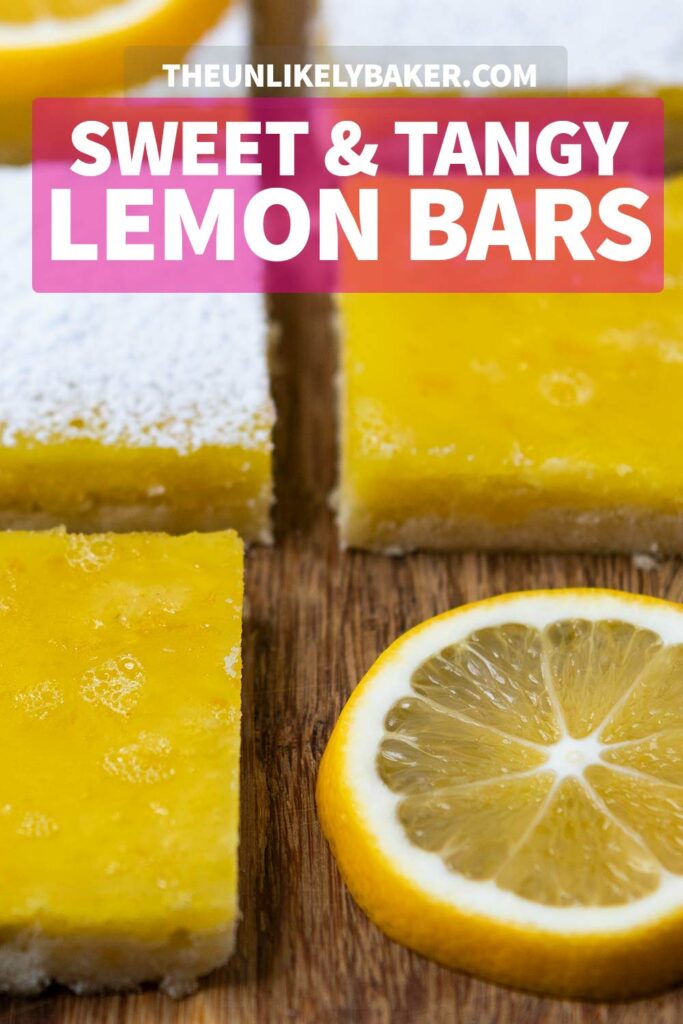 Pin for Sweet and Tangy Lemon Bars.