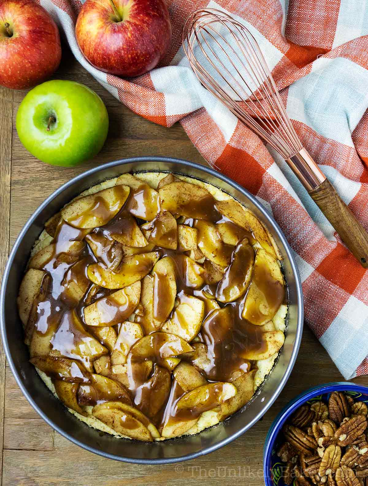 Apple and salted caramel layer.