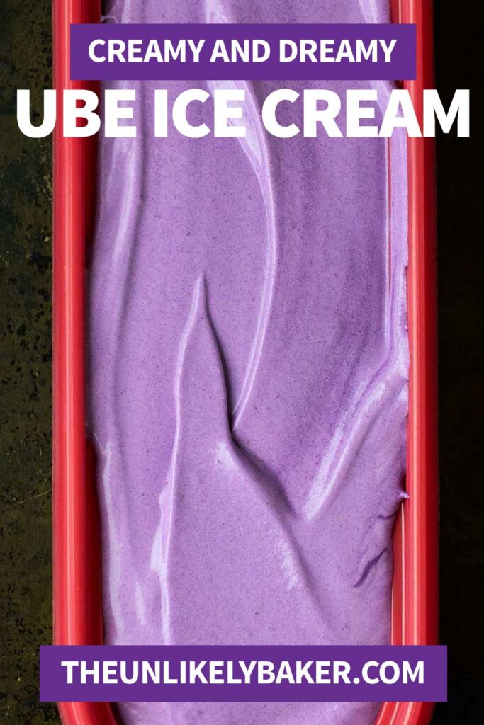 Pin for Ube Ice Cream Recipe - Creamy Dreamy Easy to Make.