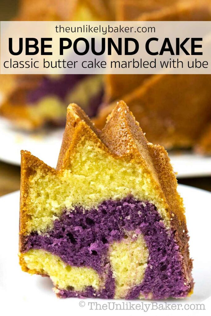 Pin for Filipino Ube Pound Cake.