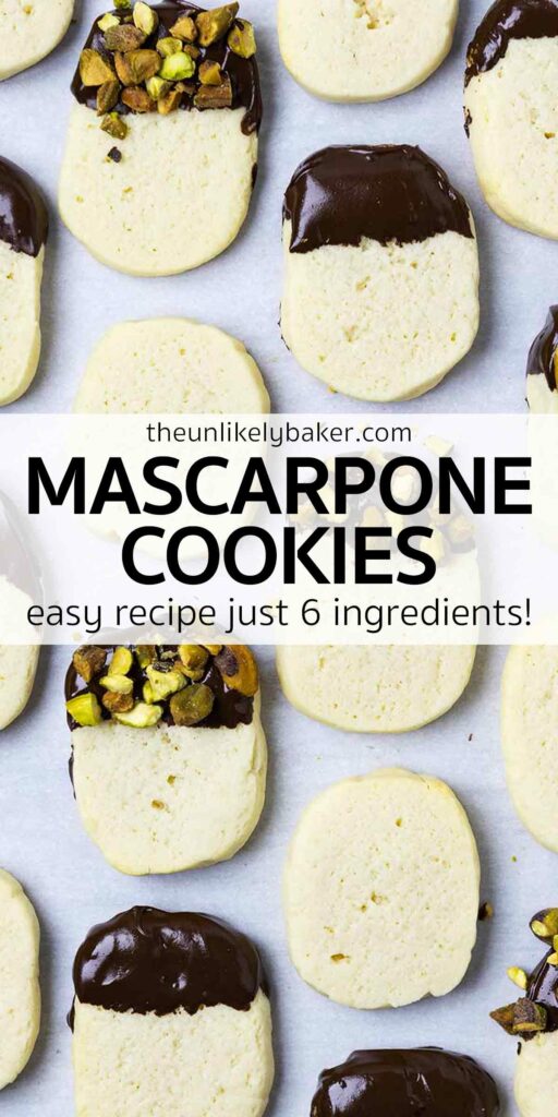 Pin for Mascarpone Cookies Recipe.