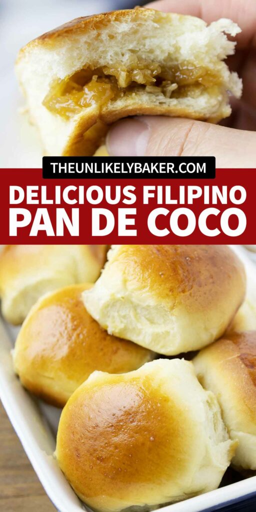 Pin for Easy and Delicious Filipino Pan de Coco Recipe.