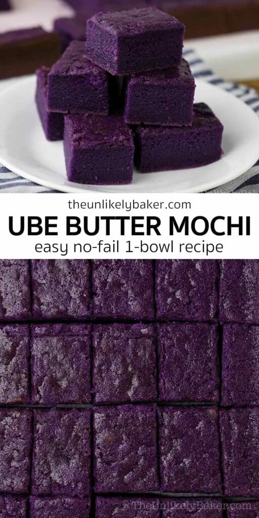 Pin for The Best Ube Mochi Recipe.