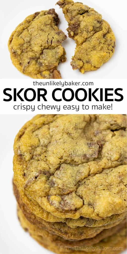 Pin for SKOR Cookies (Cookies with Toffee Bits).