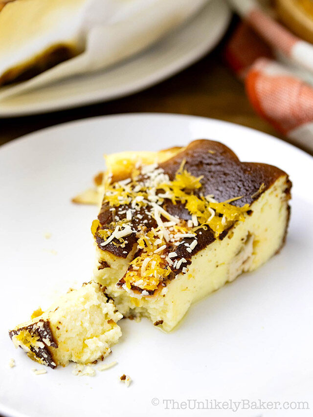 Basque-Style Burnt Bibingka Cheesecake