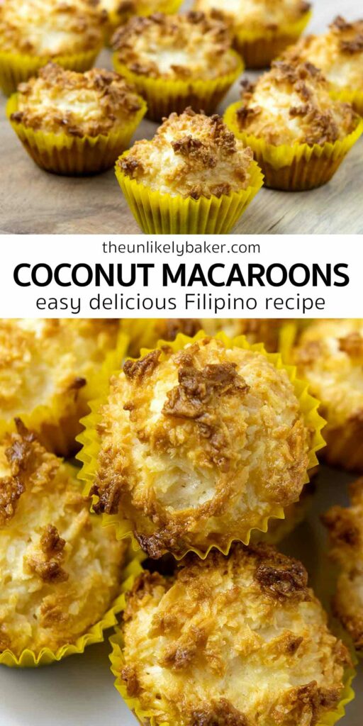 Pin for Filipino Coconut Macaroons.
