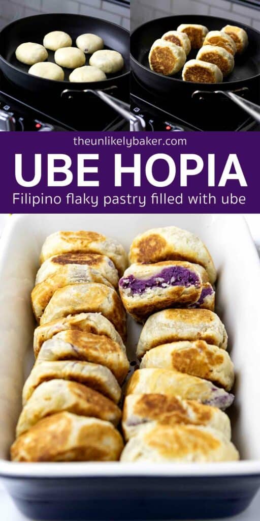 Pin for Filipino Ube Hopia Recipe.