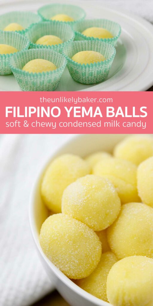 Pin for Easy Filipino Yema Balls Recipe.