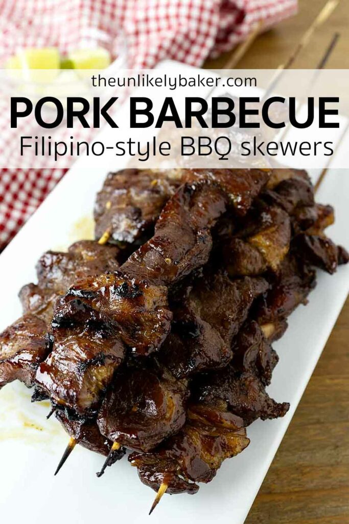 Pin for Filipino Pork Barbecue Recipe.