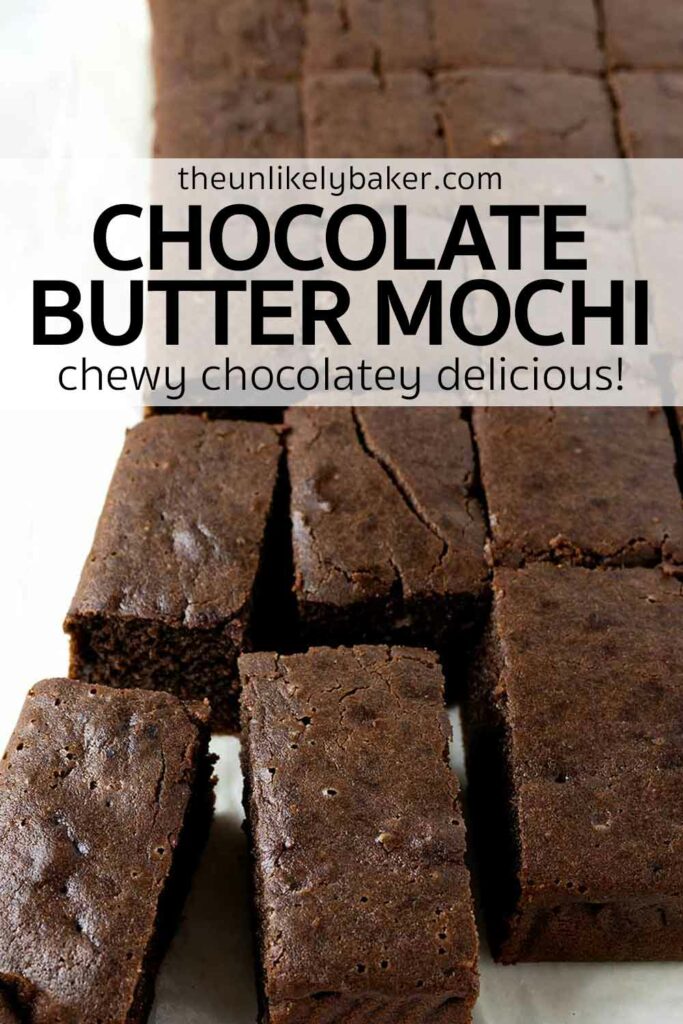 Pin for Chocolate Butter Mochi.