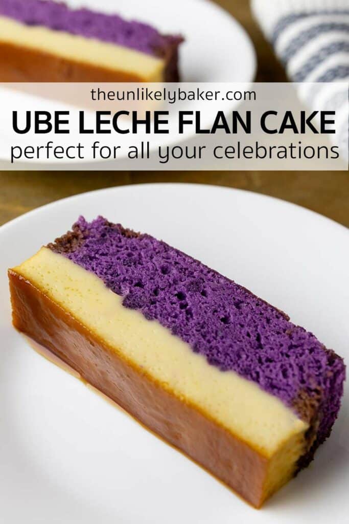 Pin for Ube Leche Flan Cake.