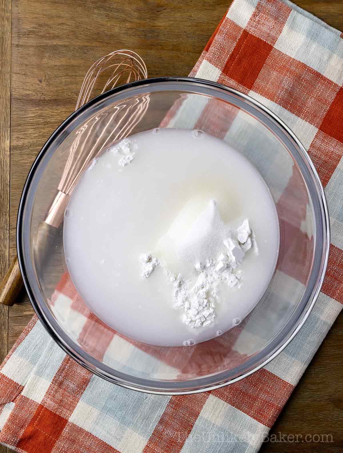 Tikoy ingredients in a bowl.