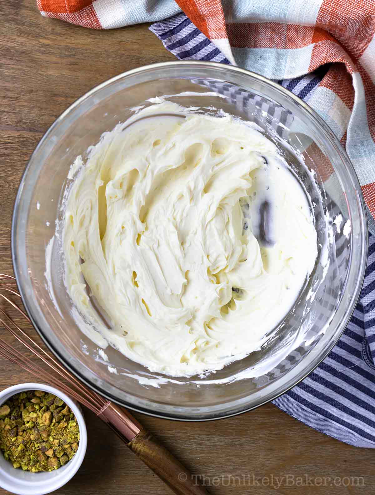 Sugar and cream cheese mixture.