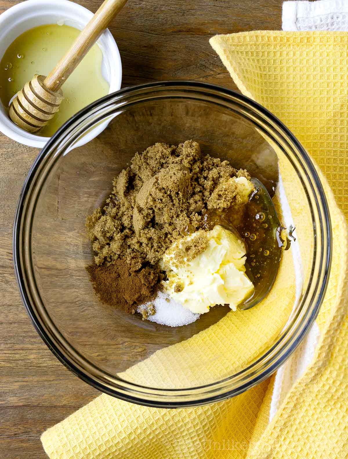 Recipe ingredients in a bowl.