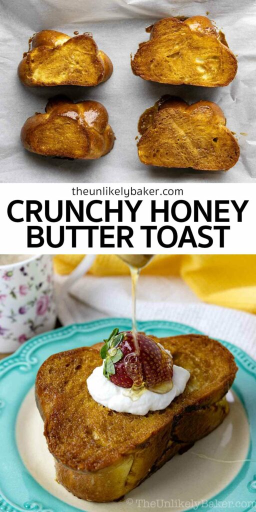 Pin for Crunchy Honey Butter Toast.