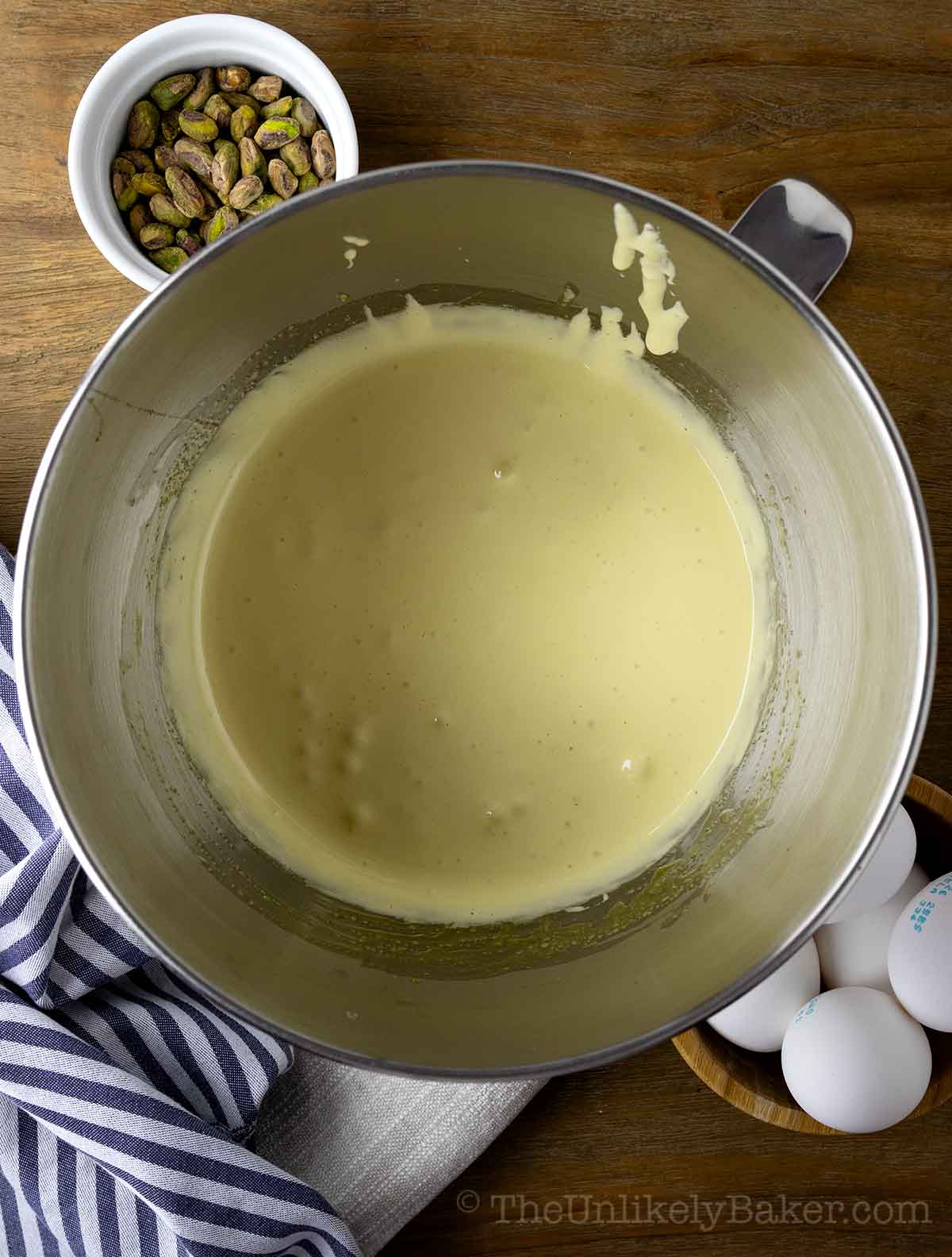 Cooked egg yolks in a bowl.