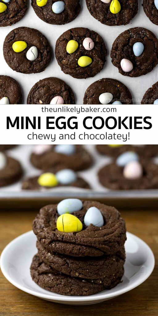 Pin for Mini Egg Cookies.