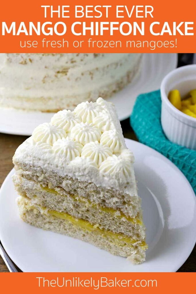 Pin for The Best Mango Chiffon Cake.