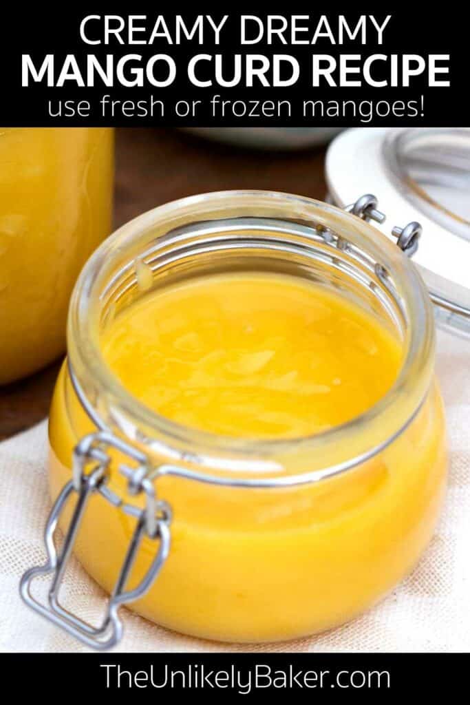 Pin for Easy Creamy Mango Curd Recipe.