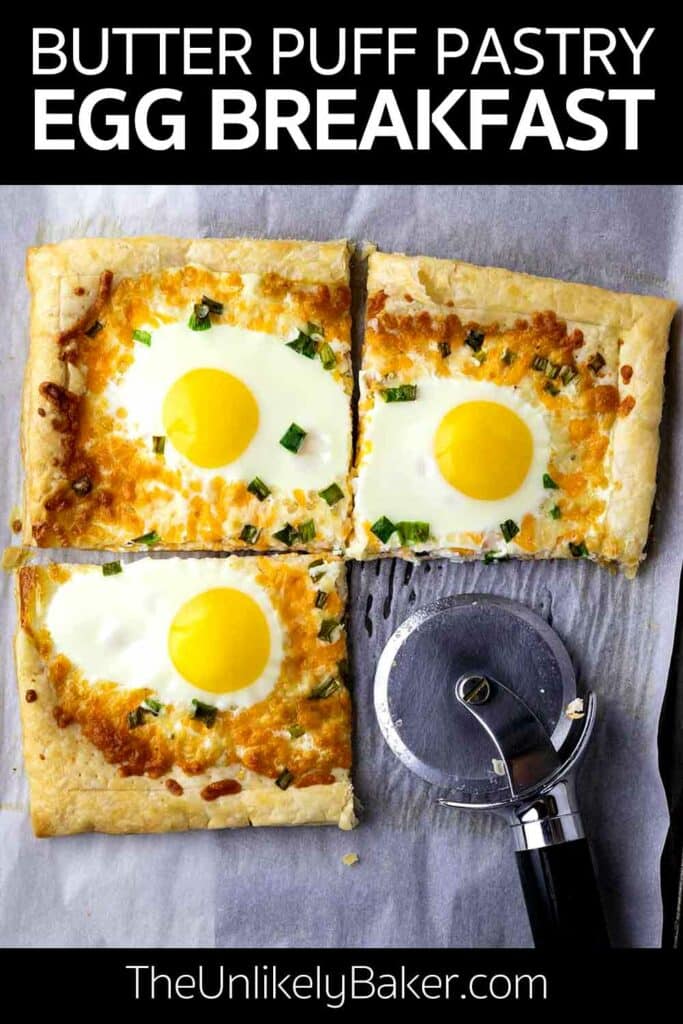Pin for Puff Pastry Egg Breakfast.