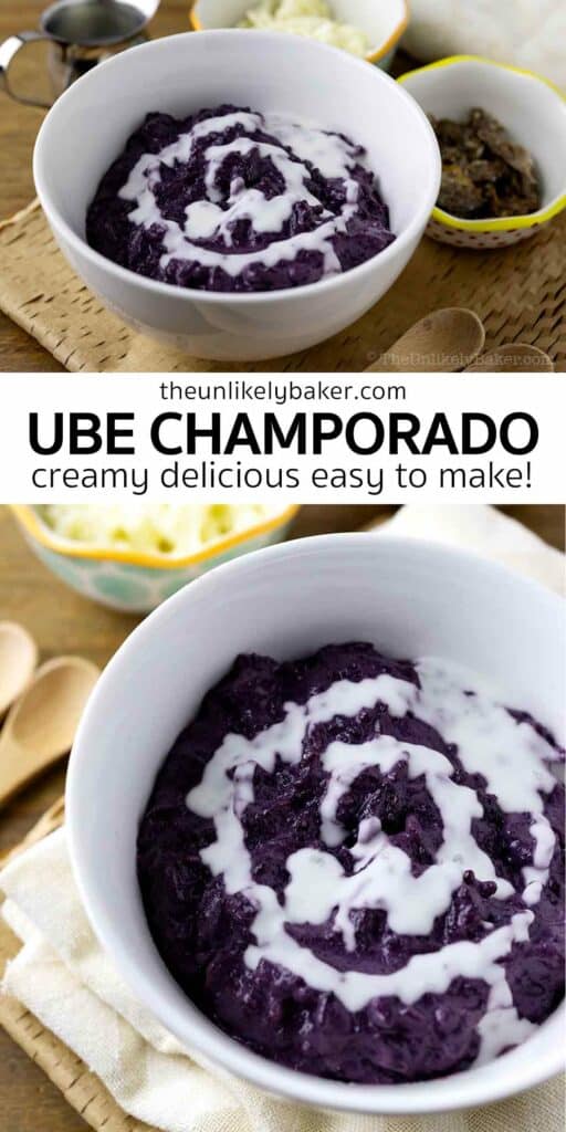 Pin for Ube Champorado Recipe.