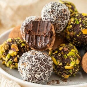 A batch of rich and decadent Baileys truffles.