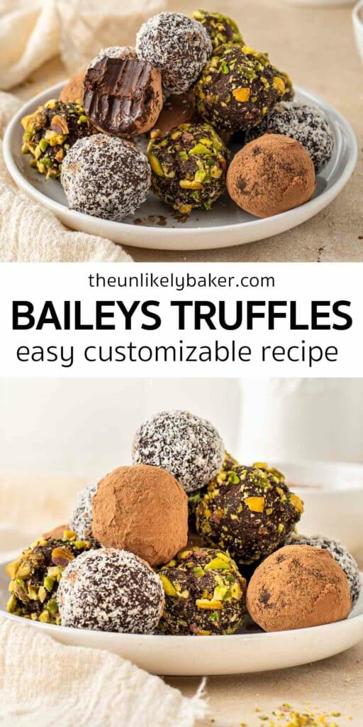 Pin for Baileys Truffles Recipe.