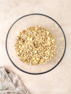 Dry ingredients in a bowl.