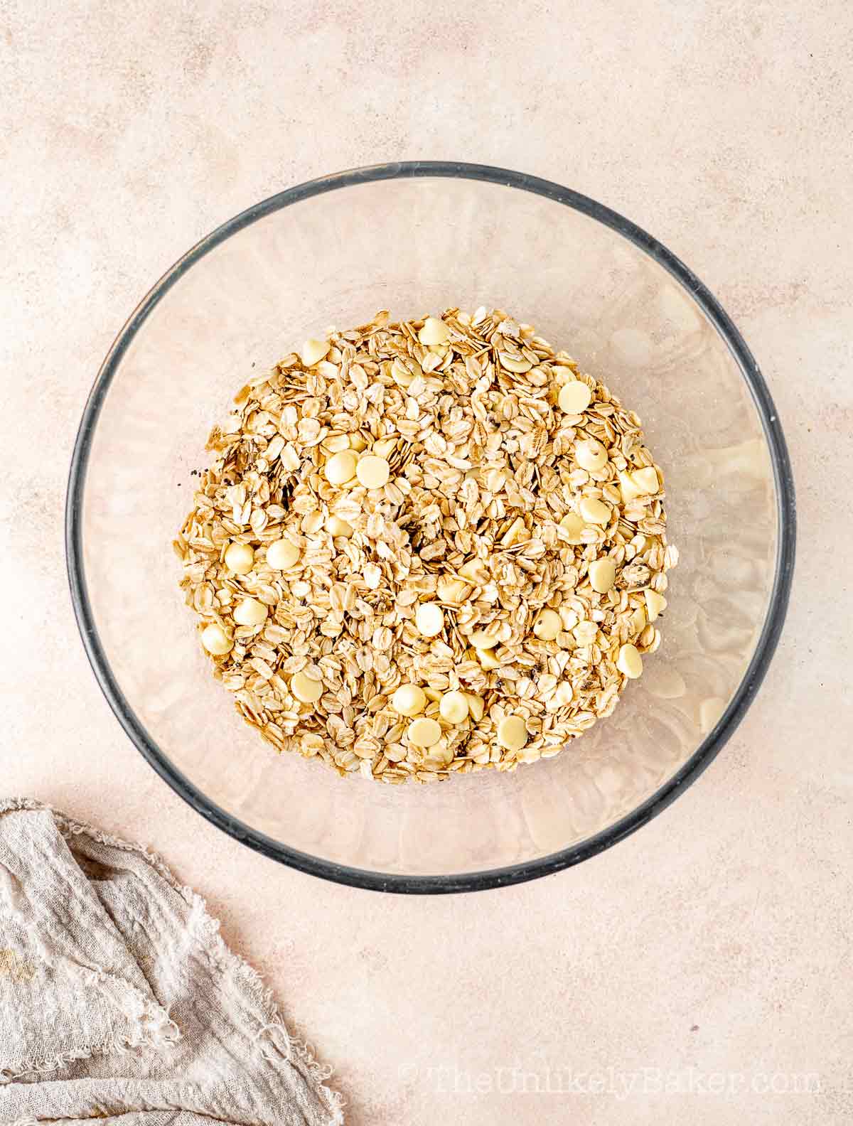 Dry ingredients in a bowl.
