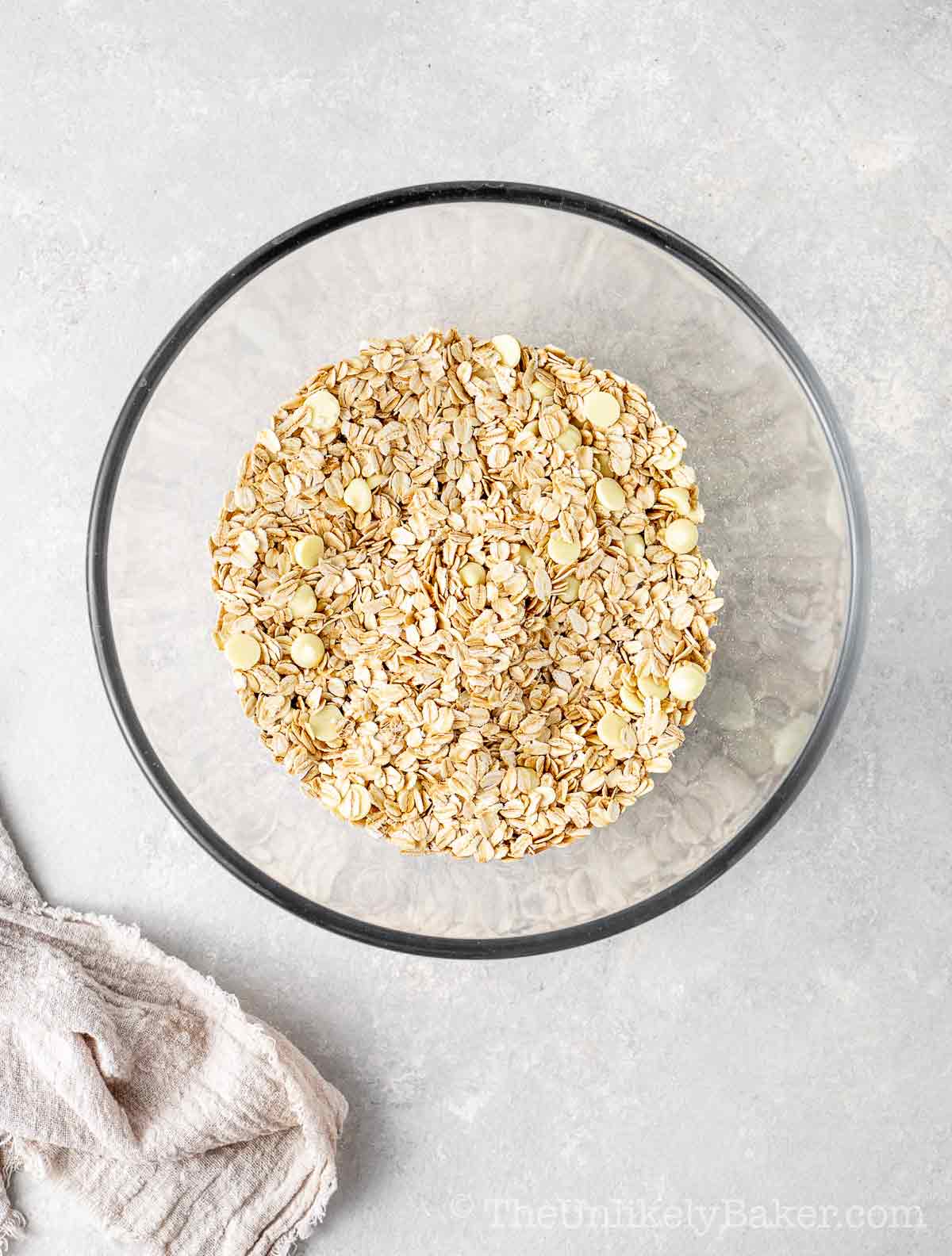 Dry ingredients in a bowl.