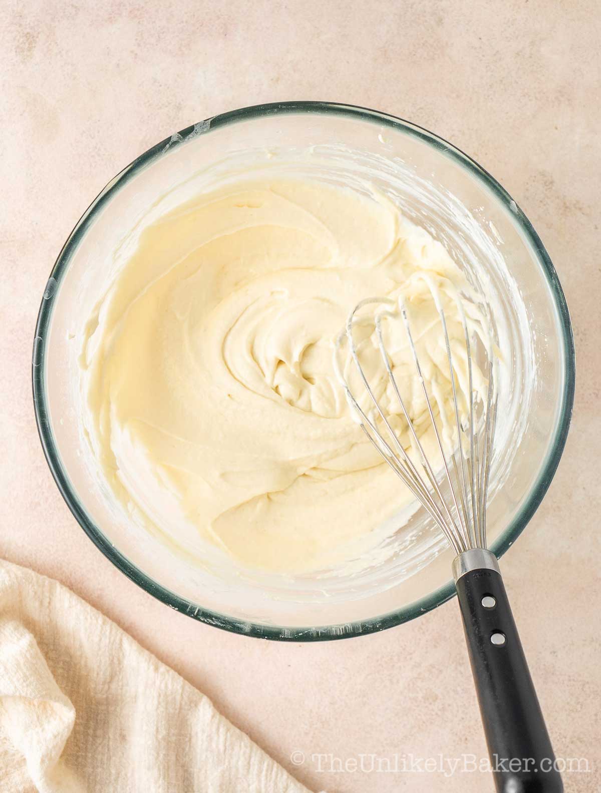Cream cheese mixture.