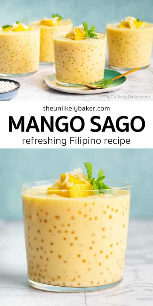 Pin for Mango Sago Filipino Recipe.