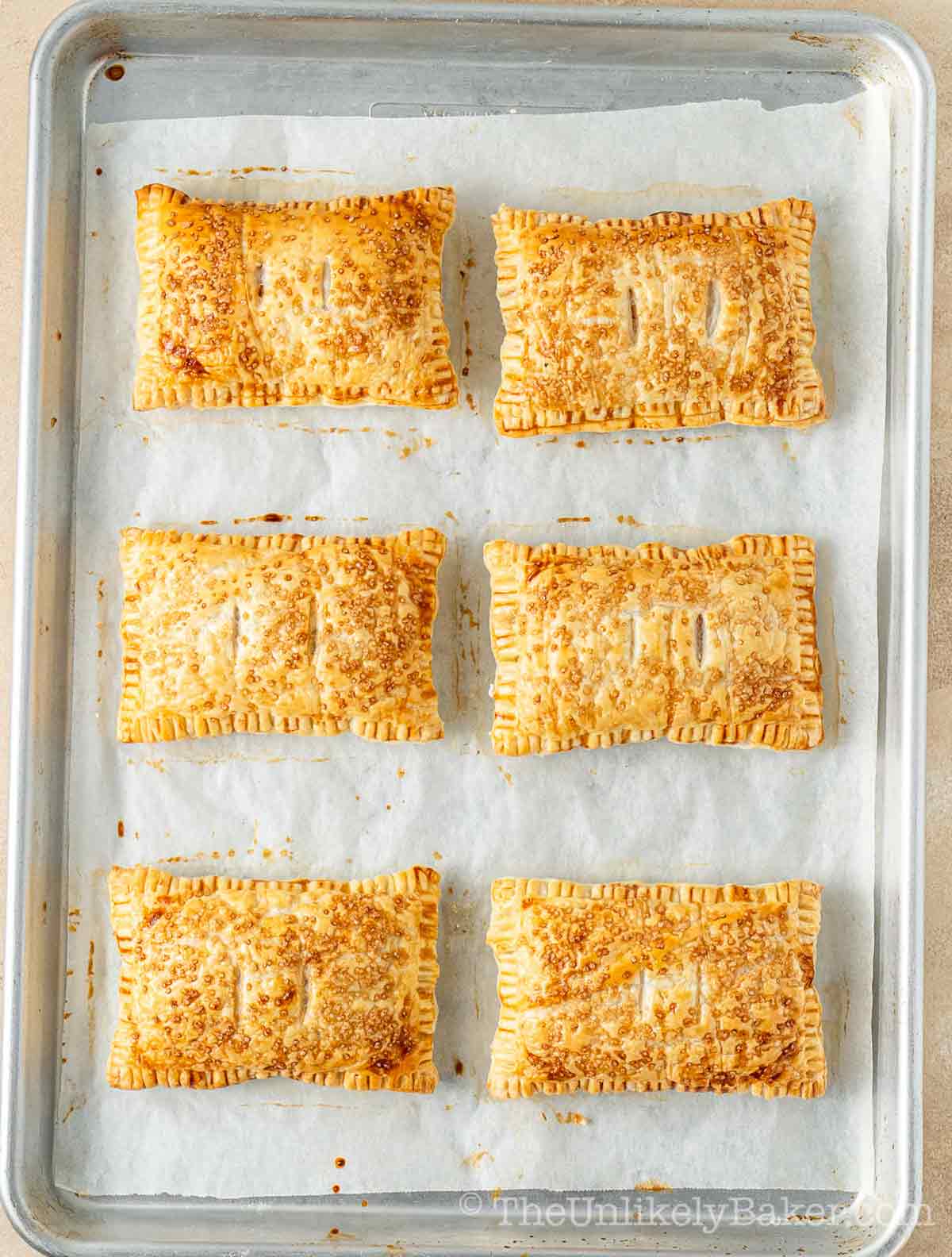 Freshly baked hand pies.