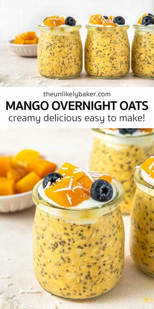 Pin for Overnight Oats with Mango.