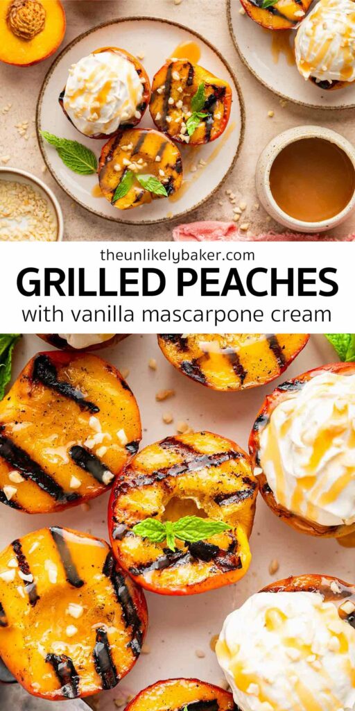 Pin for Grilled Peaches and Mascarpone.