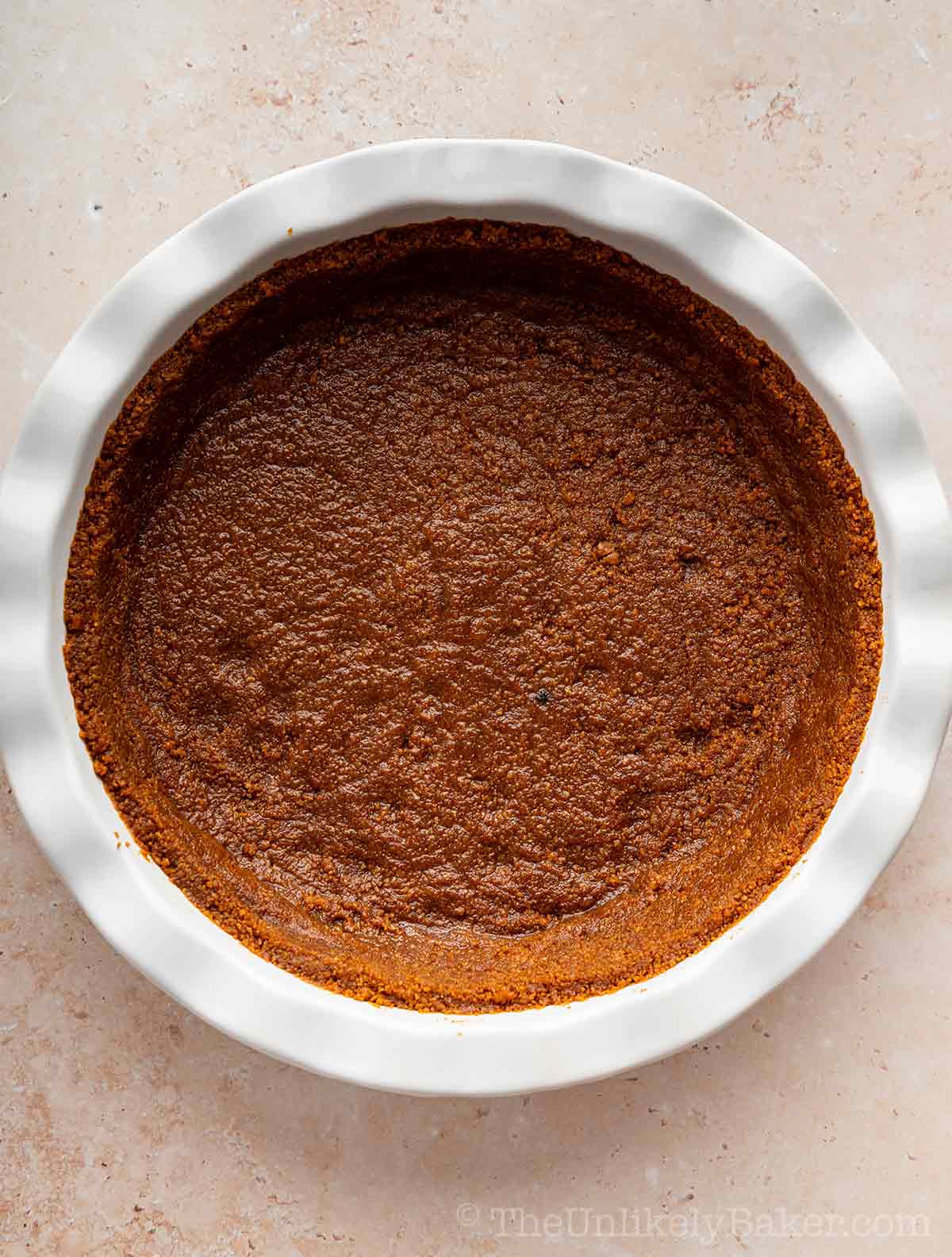 Biscoff cookie pie crust.