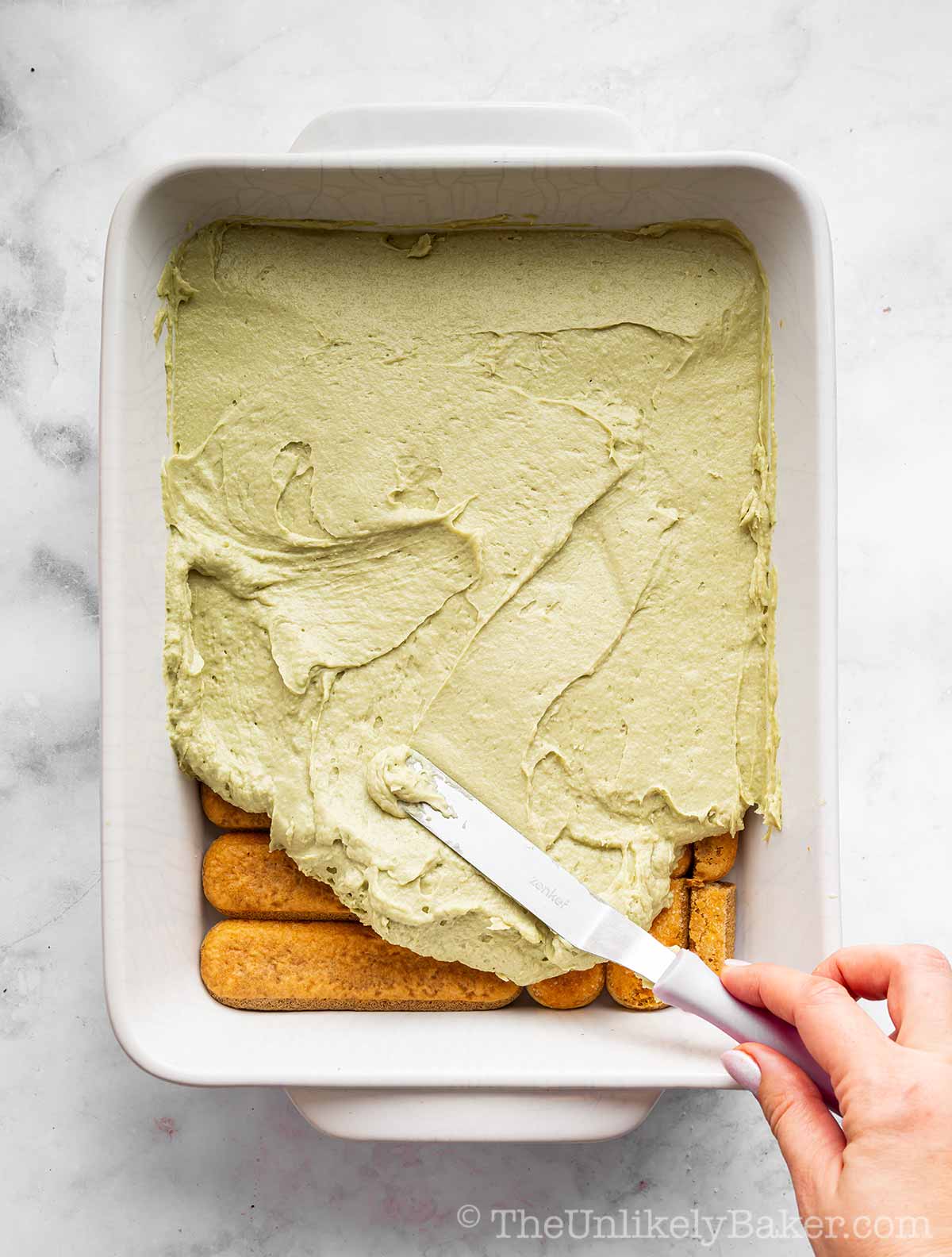 Creamy mascarpone filling.