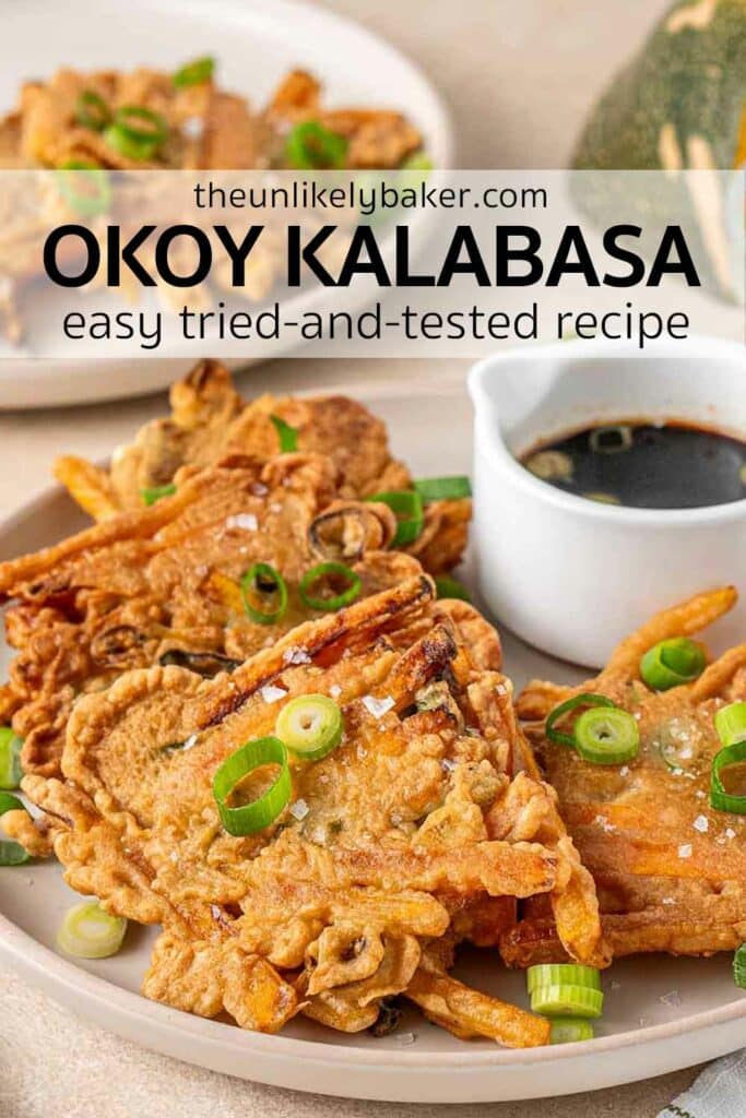 Pin for Okoy Kalabasa Recipe (No Shrimp).