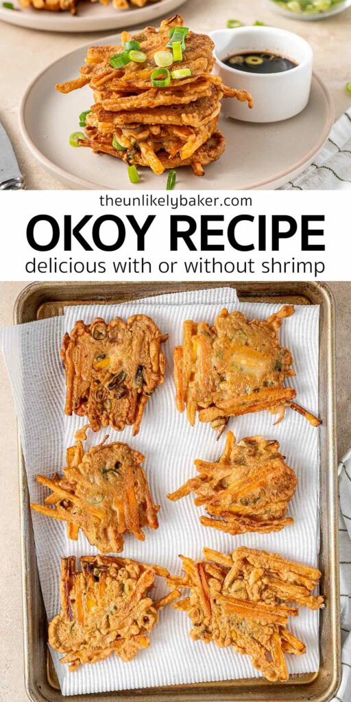 Pin for Filipino Okoy Recipe.
